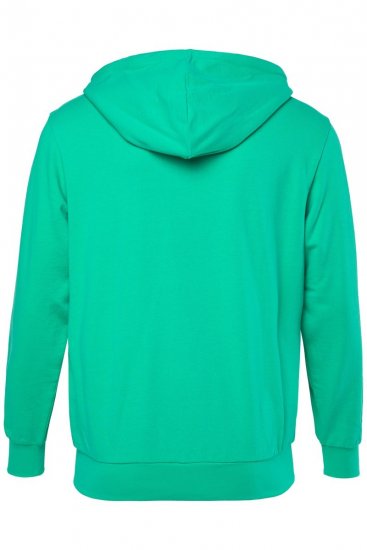 Men+ 851 Lukuga dressipluus Smaragdroheline - Sviitrid ja dressipluusid - Meeste suured kapuutsiga jakid suurustes 2XL – 14XL