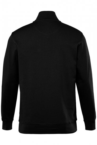 Men+ 856 Poolluku pusa Must - Sviitrid ja dressipluusid - Meeste suured kapuutsiga jakid suurustes 2XL – 14XL