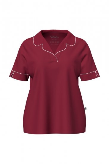 Ulla Popken 835397 Särgikraega lühikeste varrukatega pidžaama Lilla - Pidžaama/Loungewear - 