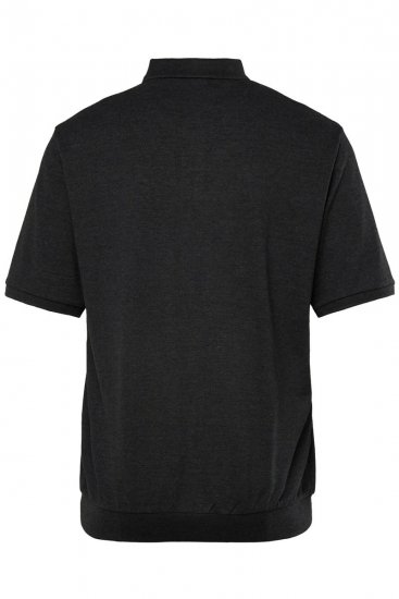 Men+ 264 Polosärk bellyfit Must - Polosärgid - Meeste suured polosärgid 2XL – 8XL