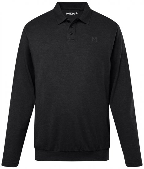 Men+ 274 Pika varrukaga Polosärk bellyfit Must - Polosärgid - Meeste suured polosärgid 2XL – 8XL