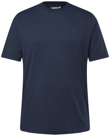 Men+ 276 Ümara kaelusega T-särk Tumesinine - T-särgid - Suured T-särgid 2XL – 14XL