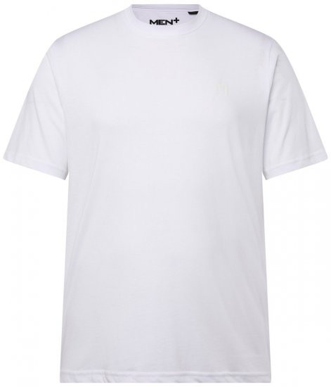 Men+ 276 Ümara kaelusega T-särk Valge - T-särgid - Suured T-särgid 2XL – 14XL