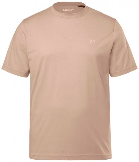 Men+ 276 Ümara kaelusega T-särk Liivabeež - T-särgid - Suured T-särgid 2XL – 14XL