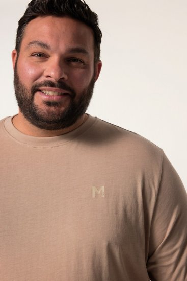 Men+ 276 Ümara kaelusega T-särk Liivabeež - T-särgid - Suured T-särgid 2XL – 14XL