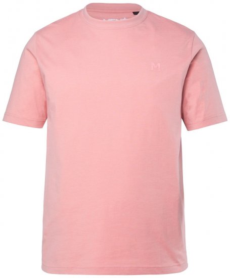 Men+ 276 Ümara kaelusega T-särk Roosa - T-särgid - Suured T-särgid 2XL – 14XL