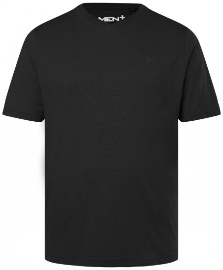 Men+ 279 V-kaelusega T-särk Must - T-särgid - Suured T-särgid 2XL – 14XL
