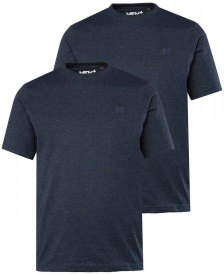 Men+ 285 Ümara kaelusega T-särk Tumesinine 2-pakk - T-särgid - Suured T-särgid 2XL – 14XL