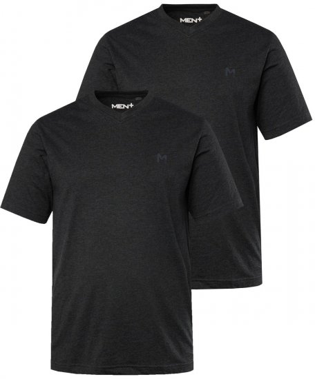 Men+ 299 V-kaelusega T-särk Must 2-pakk - T-särgid - Suured T-särgid 2XL – 14XL