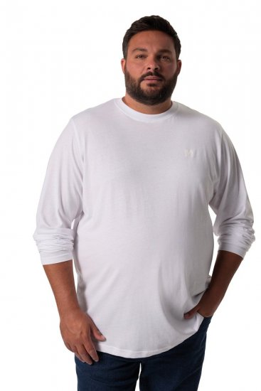 Men+ 307 Pika varrukaga T-särk Valge - T-särgid - Suured T-särgid 2XL – 14XL