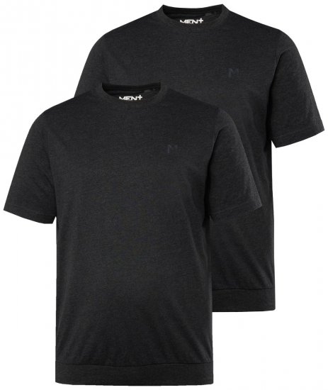 Men+ 311 T-särk bellyfit Must 2-pakk - T-särgid - Suured T-särgid 2XL – 14XL