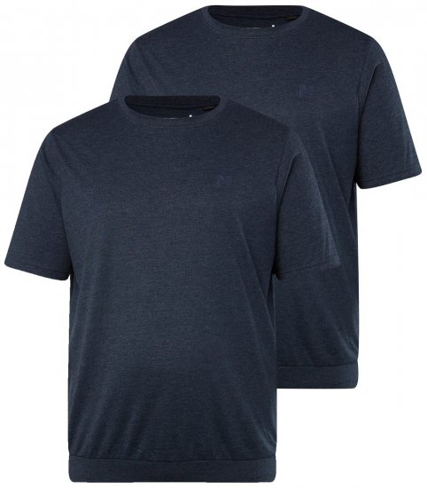 Men+ 311 T-särk bellyfit Tumesinine 2-pakk - T-särgid - Suured T-särgid 2XL – 14XL
