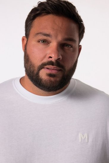 Men+ 313 Pika varrukaga T-särk bellyfit Valge - T-särgid - Suured T-särgid 2XL – 14XL