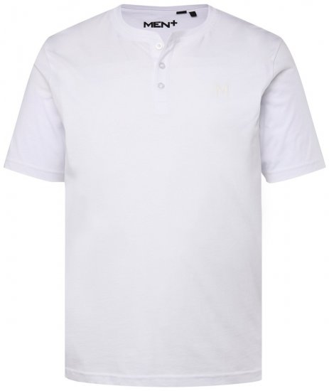 Men+ 365 Henley-särk Valge - T-särgid - Suured T-särgid 2XL – 14XL