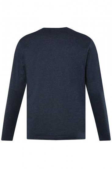 Men+ 383 Pika varrukaga Henley-särk Tumesinine - T-särgid - Suured T-särgid 2XL – 14XL