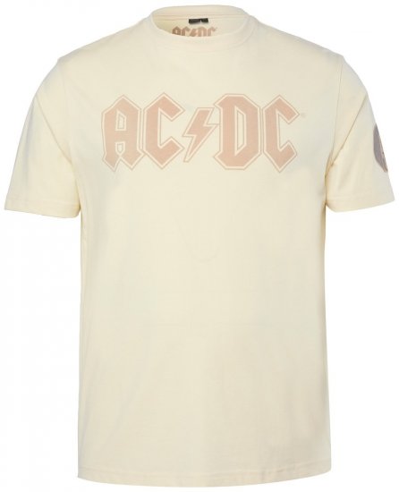 JP1880 836411 AC/DC Classic Logo T-särk Liivahall - Bändi T-särgid - Bänditringad suurtes suurustes