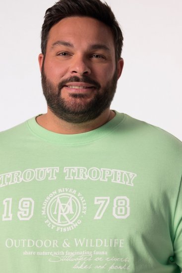 Men+ 424 T-särk Trout Trophy Mündiroheline - T-särgid - Suured T-särgid 2XL – 14XL