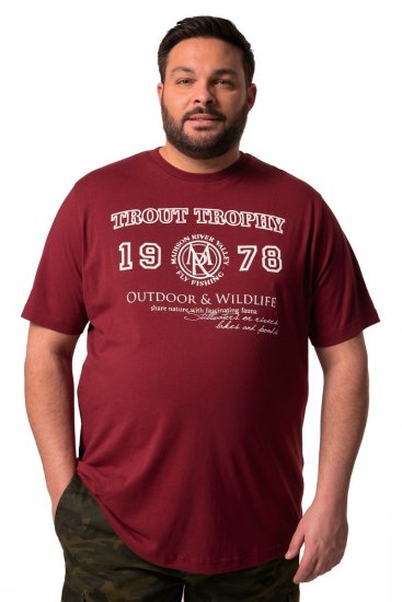 Men+ 424 T-särk Trout Trophy Vaskpruun - T-särgid - Suured T-särgid 2XL – 14XL