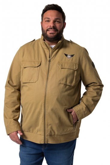 Men+ 641 Puuvillane jope püstkraega Kaamelpruun - Jakid ja joped - Joped, suured suurused: 2XL – 12XL