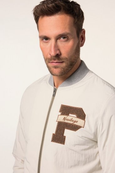 JP1880 836786 Collegejope embleemiga Luuvalge - Jakid ja joped - Joped, suured suurused: 2XL – 12XL