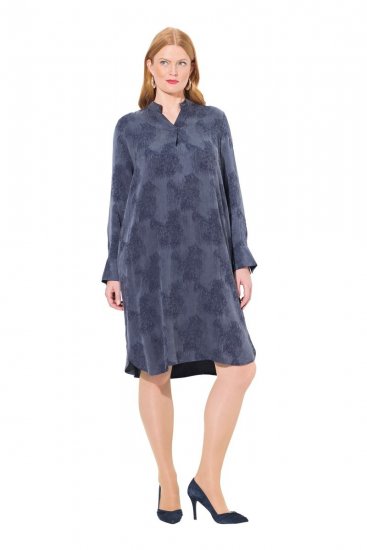 Ulla Popken 837069 Lilleline kleit Tumesinine - Midikleidid - Plusssuuruses midikleidid