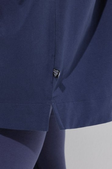 Ulla Popken 837190 Kapuutsiga kodupontšo Tumelilla - Pidžaama/Loungewear - 