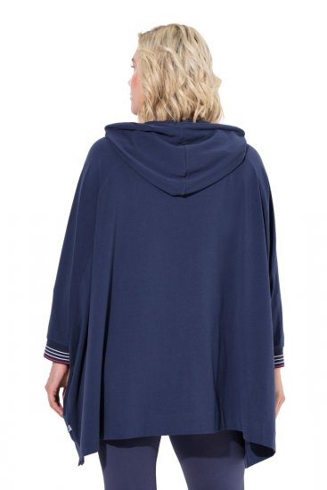 Ulla Popken 837190 Kapuutsiga kodupontšo Tumelilla - Pidžaama/Loungewear - 