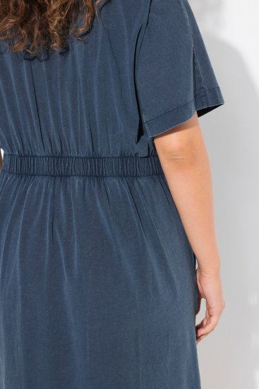 Ulla Popken 837403 Lühikeste varrukatega jersey-kleit Tumesinine - Trikookleidid - 