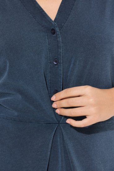 Ulla Popken 837403 Lühikeste varrukatega jersey-kleit Tumesinine - Trikookleidid - 