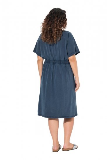 Ulla Popken 837403 Lühikeste varrukatega jersey-kleit Tumesinine - Trikookleidid - 