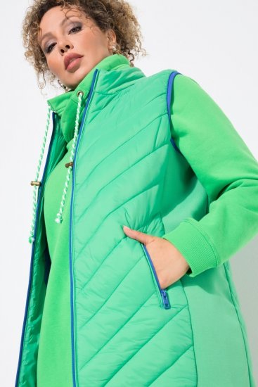 Ulla Popken 837409 Tepitud HYPRAR-vest Heleroheline - Vestid - 
