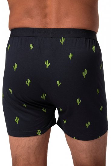 JP1880 837629 Kaktusemustriga bokserid FLEXNAMIC® Tumesinine 2-pakk - Aluspesu ja ujumisriided - Aluspesu 2XL-8XL