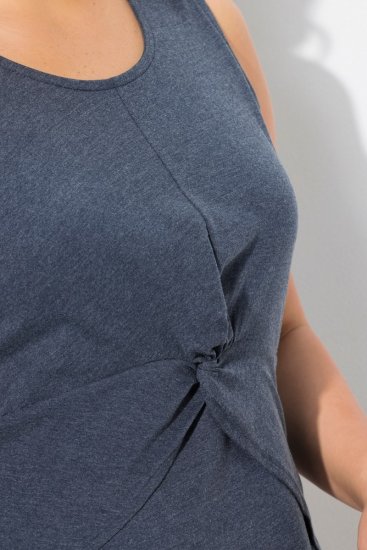 Ulla Popken 837874 Varrukateta jersey-kleit Tumesinine - Trikookleidid - 