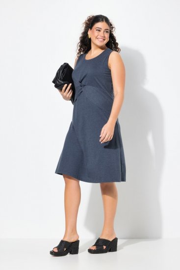Ulla Popken 837874 Varrukateta jersey-kleit Tumesinine - Trikookleidid - 