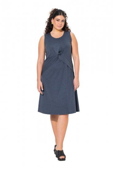 Ulla Popken 837874 Varrukateta jersey-kleit Tumesinine - Trikookleidid - 