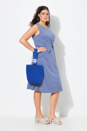Ulla Popken 837874 Varrukateta jersey-kleit Sinine - Trikookleidid - 