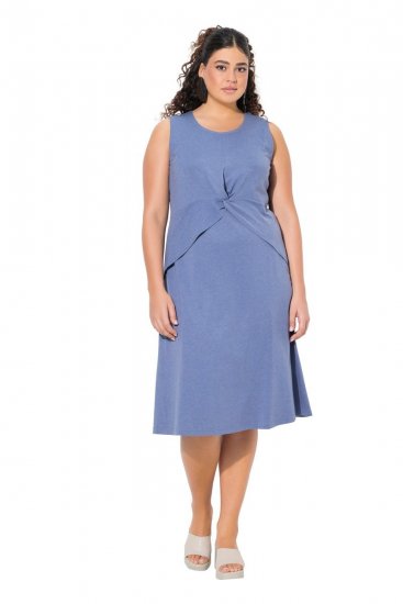 Ulla Popken 837874 Varrukateta jersey-kleit Sinine - Trikookleidid - 