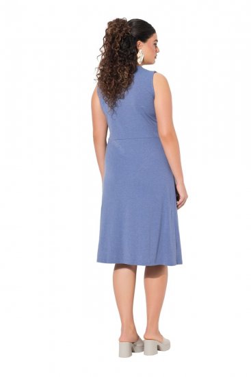 Ulla Popken 837874 Varrukateta jersey-kleit Sinine - Trikookleidid - 