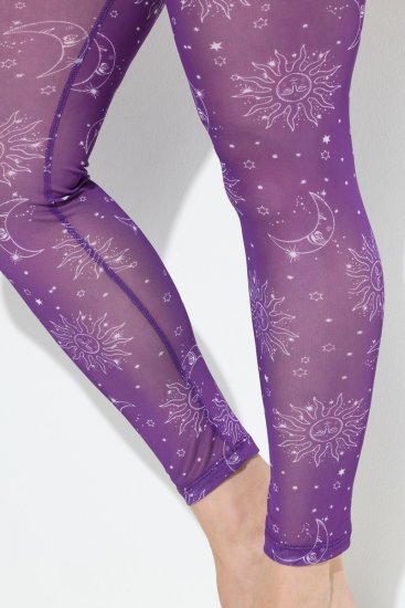 Ulla Popken 837935 Mustrilised sukkretuusid Violetne - Sukkpüksid & sokid - 