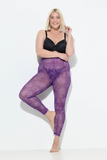 Ulla Popken 837935 Mustrilised sukkretuusid Violetne - Sukkpüksid & sokid - 