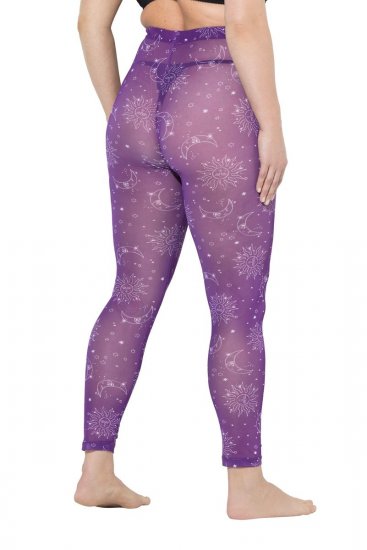 Ulla Popken 837935 Mustrilised sukkretuusid Violetne - Sukkpüksid & sokid - 