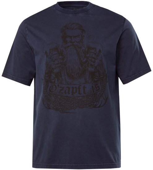 JP1880 O’zapft is! Design Vintage Look T-Shirt Navy Blue - T-särgid - Suured T-särgid 2XL – 14XL