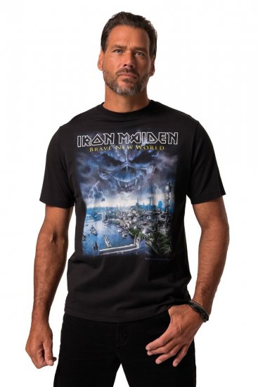 JP1880 Iron Maiden Brave New World T-Shirt Black - T-särgid - Suured T-särgid 2XL – 14XL