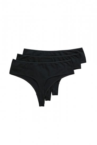 Ulla Popken 838637 Stringid 3 tk Must - Aluspüksid - 