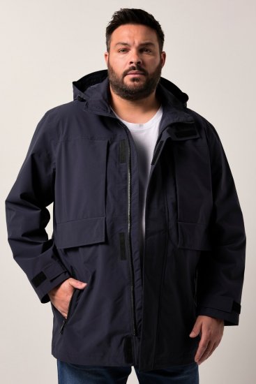 Men+ 215 Vihmajope kapuutsiga Tumesinine - Jakid ja joped - Joped, suured suurused: 2XL – 12XL