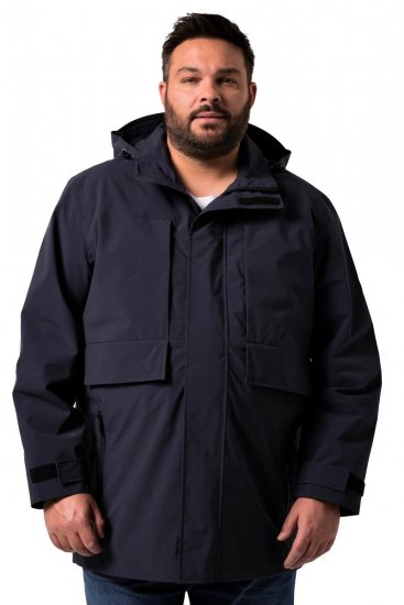 Men+ 215 Vihmajope kapuutsiga Tumesinine - Jakid ja joped - Joped, suured suurused: 2XL – 12XL