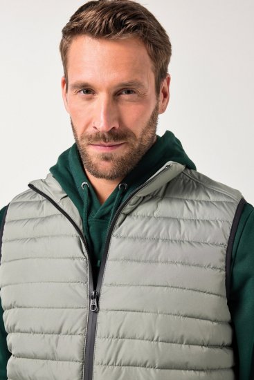 JAY-PI Lightly Quilted Vest with Stomach Fit Grey - Jakid ja joped - Joped, suured suurused: 2XL – 12XL