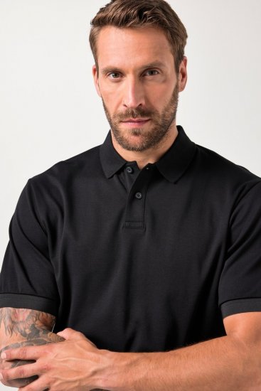 JAY-PI FLEXNAMIC® Poloshirt Black - Polosärgid - Meeste suured polosärgid 2XL – 8XL