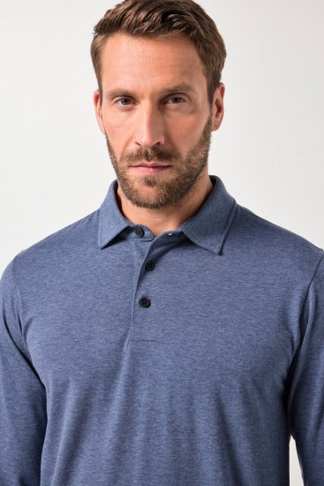 JAY-PI Quickdry Polo Long Sleeve Blue - Polosärgid - Meeste suured polosärgid 2XL – 8XL