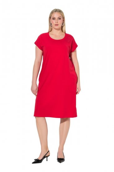 Ulla Popken 839896 Kivikestega jersey-kleit Roosa - Õhtukleidid - Õhtukleidid suurtes suurustes